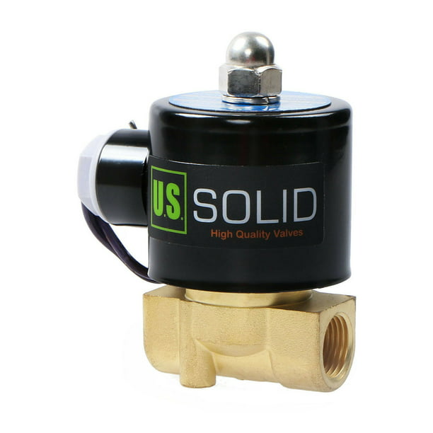 U S Solid 1" Stainless Steel Electric Solenoid Valve 12V DC Normally Closed